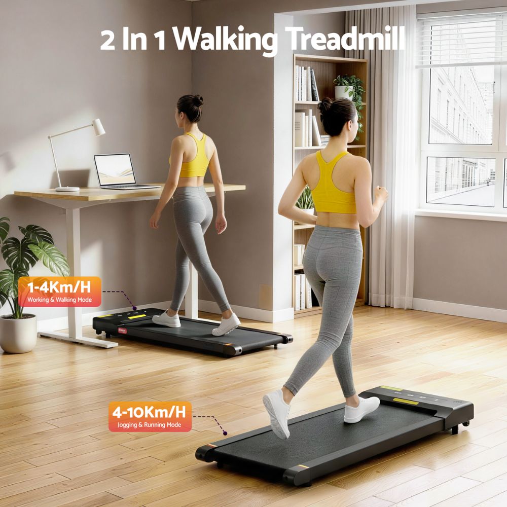 Everfit 400 Walking Pad Treadmill (Black)