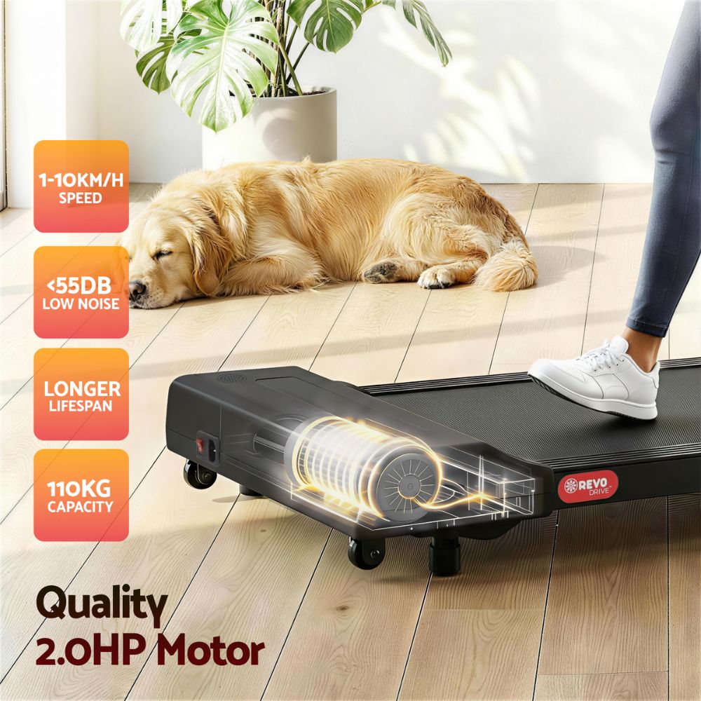 Everfit 400 Walking Pad Treadmill (Black)