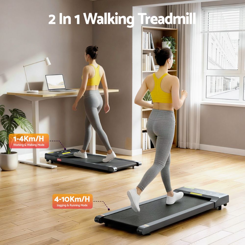 Everfit 400 WalkingPad Treadmill (Grey)