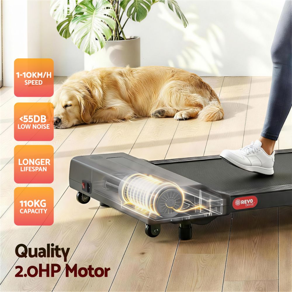 Everfit 400 WalkingPad Treadmill (Grey)