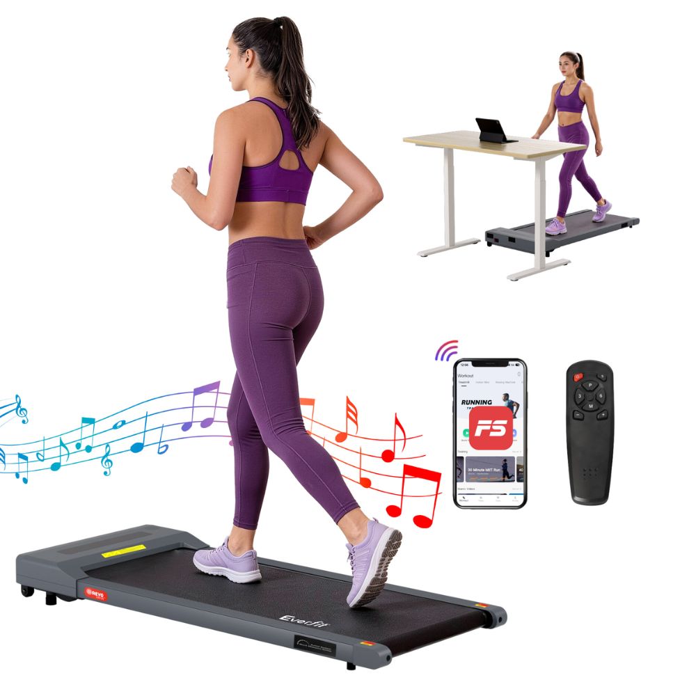 Everfit 400 WalkingPad Treadmill (Grey)
