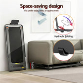 Everfit 400 Walking Pad with Tablet Holder Folded Storage Position