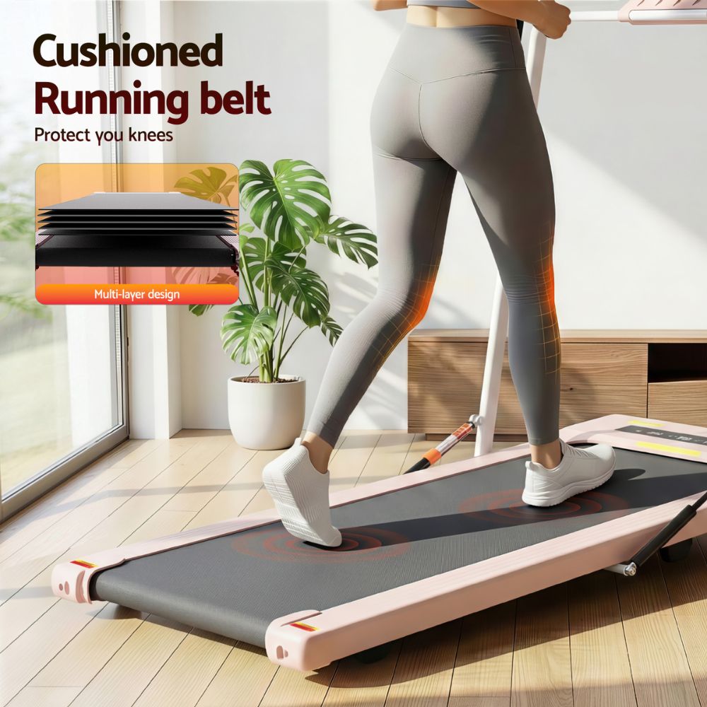 Everfit 400 Walking Pad with Tablet Holder Cushion Deck Belt