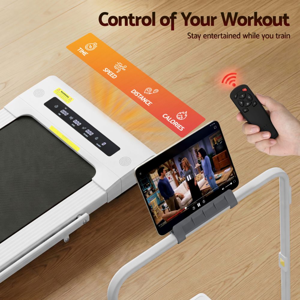 Everfit 400 Walking Pad with Tablet Holder - White