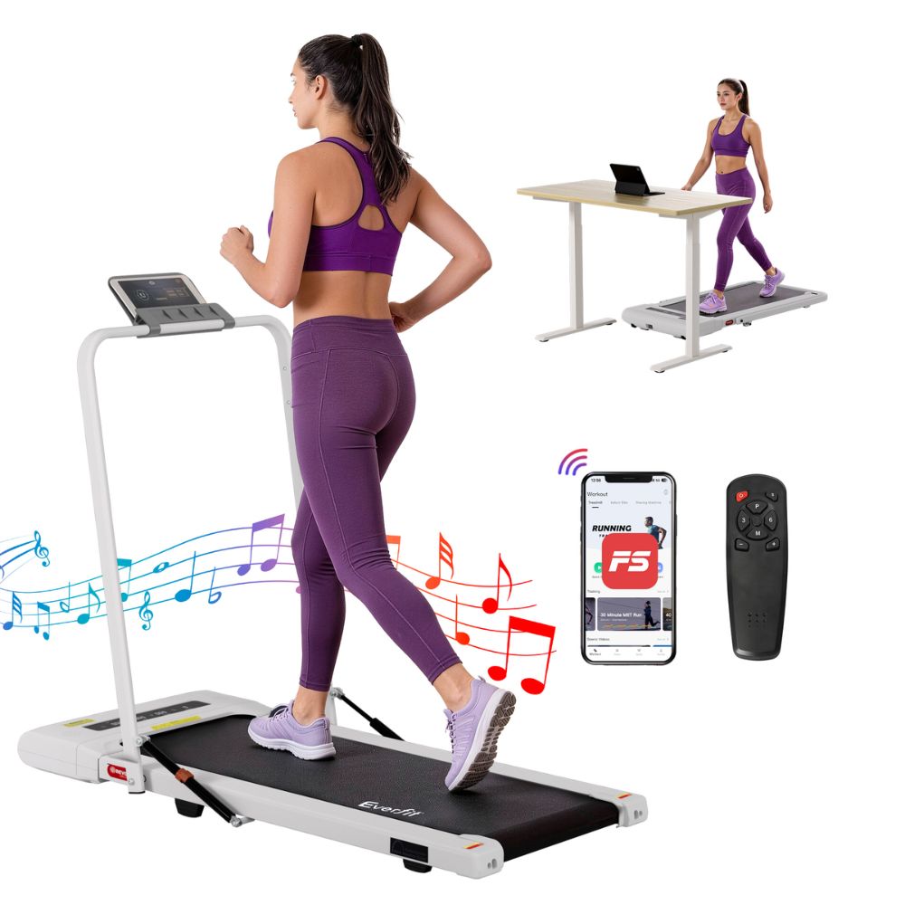 Everfit 400 Walking Pad with Tablet Holder - White