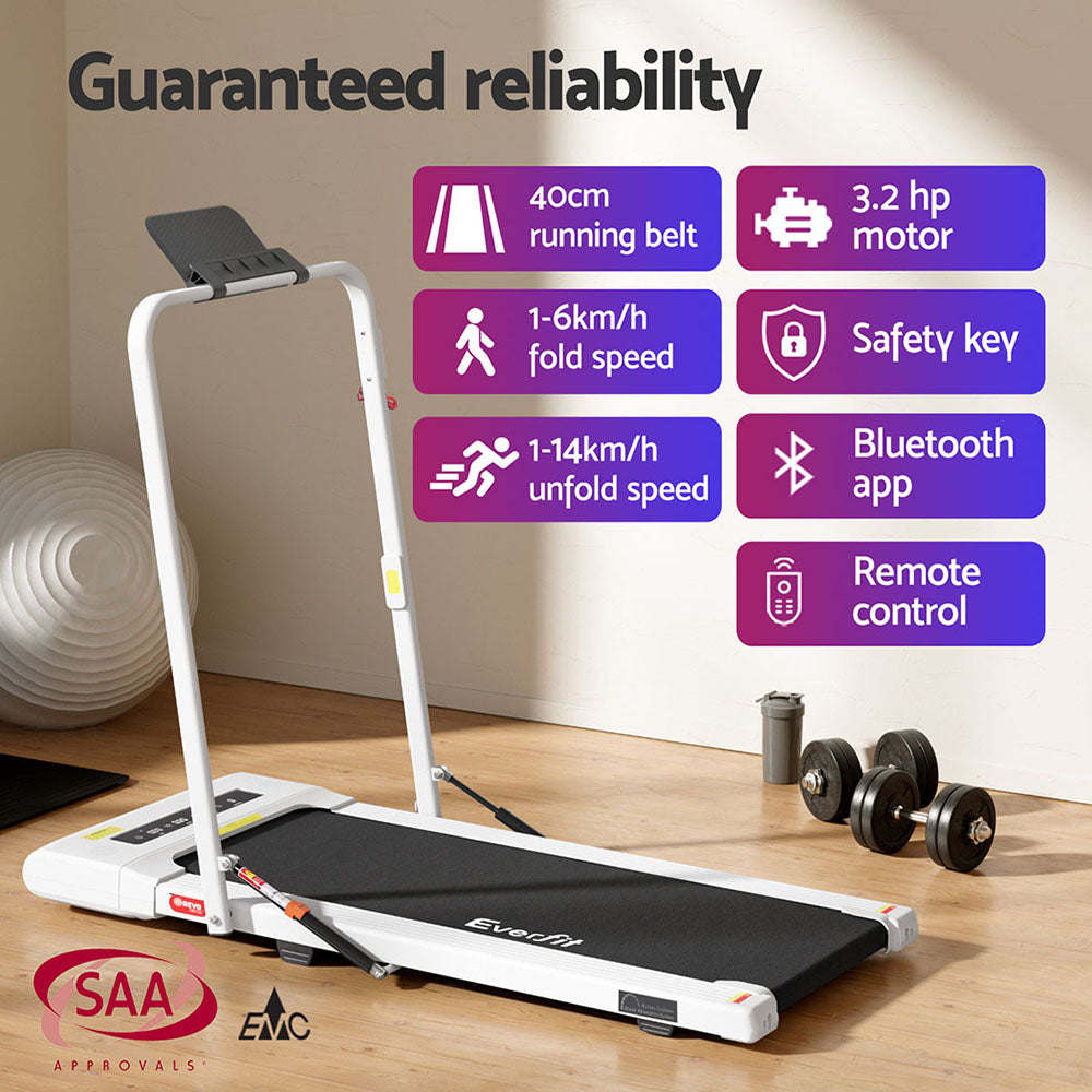 Everfit 400 Walking Pad with Tablet Holder - White