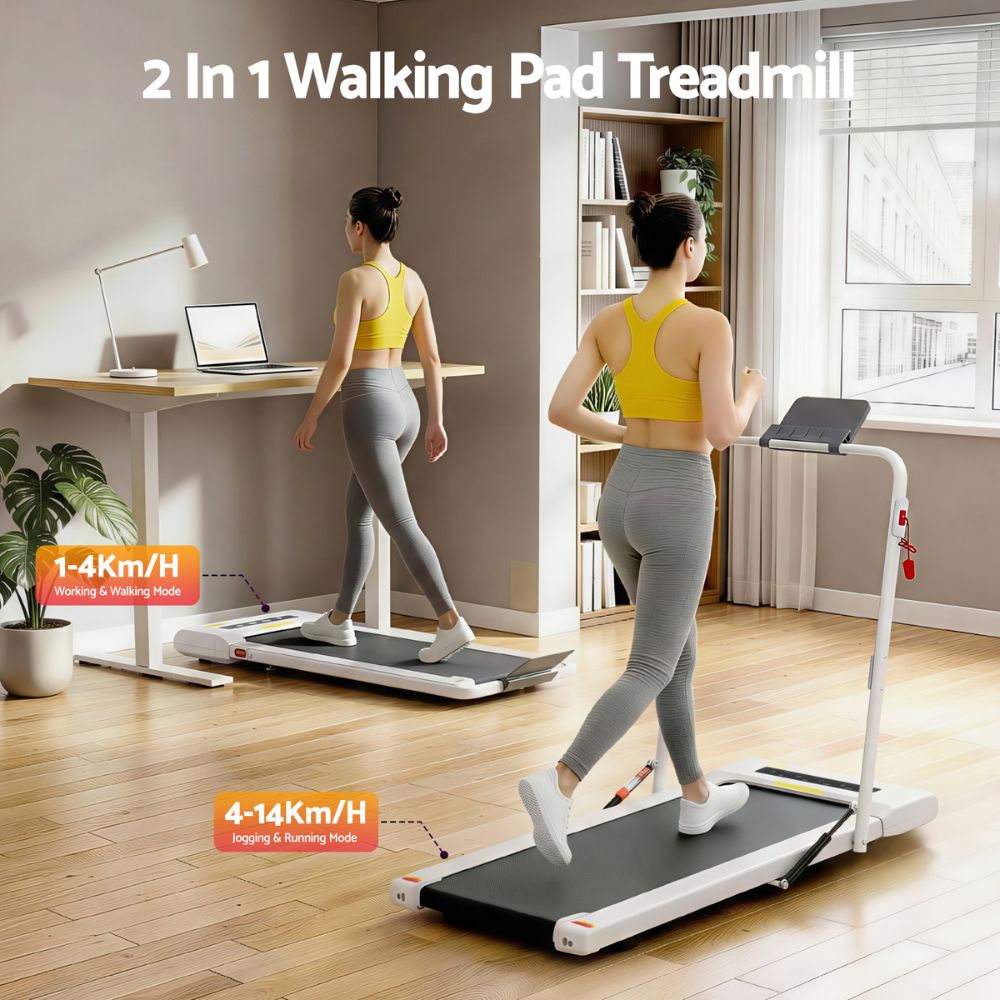 Everfit 400 Walking Pad with Tablet Holder - White