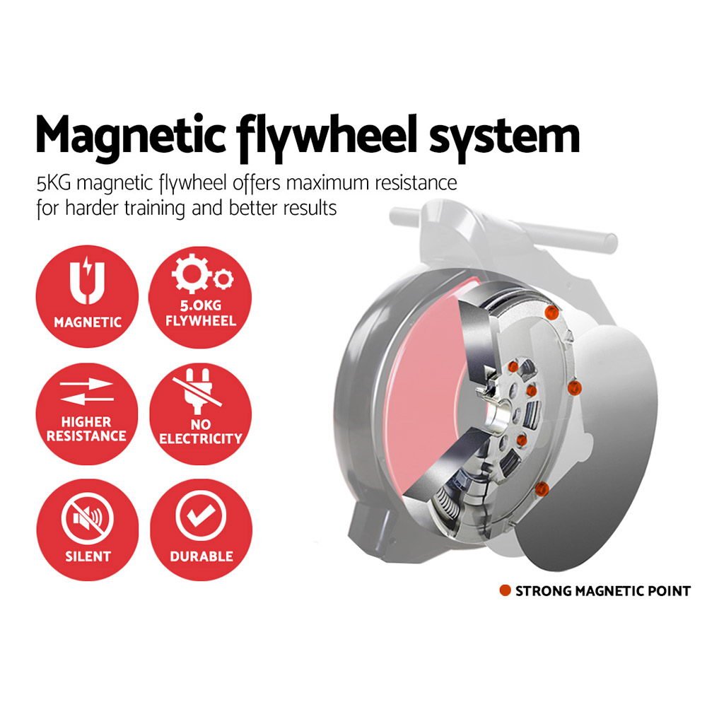 Everfit Magnetic Resistance Rowing Machine Resistance Adjustment Controls