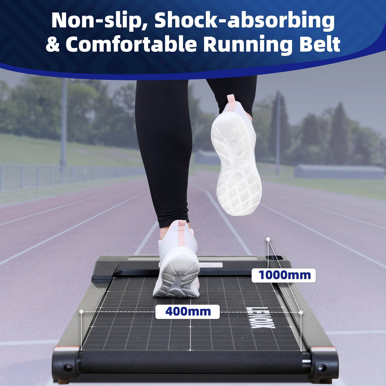 Dual-mode treadmill for walking and running, suitable for home fitness enthusiasts.