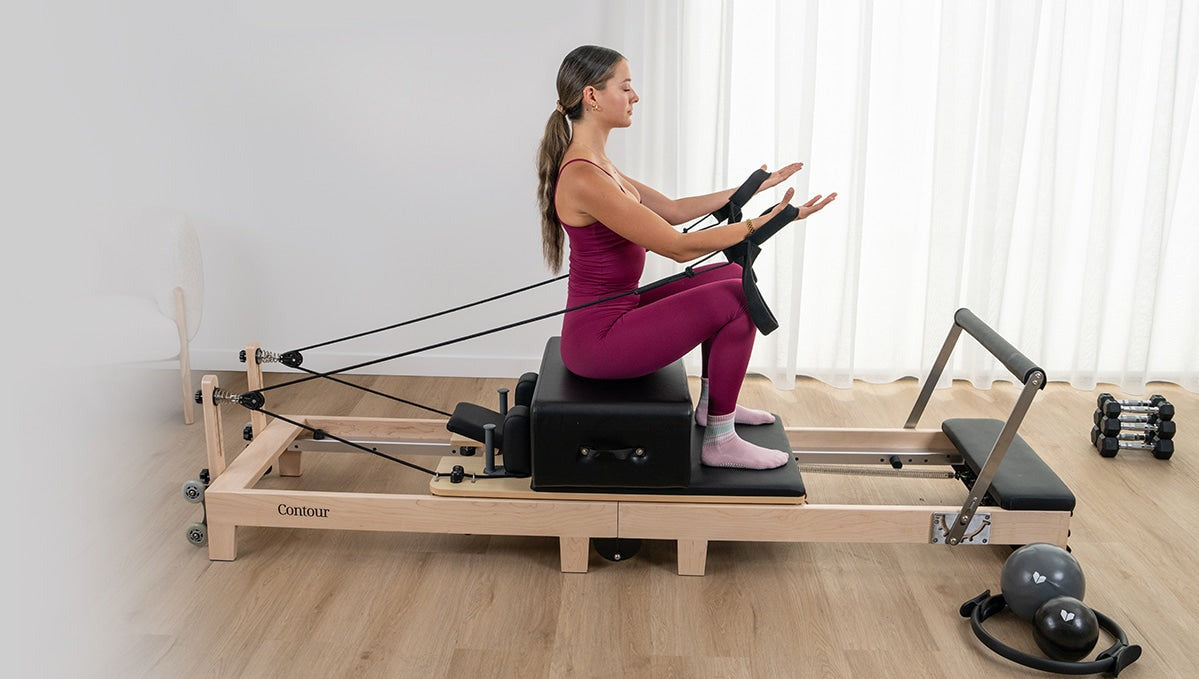 Lifespan Fitness Contour Folding Wooden Pilates Reformer