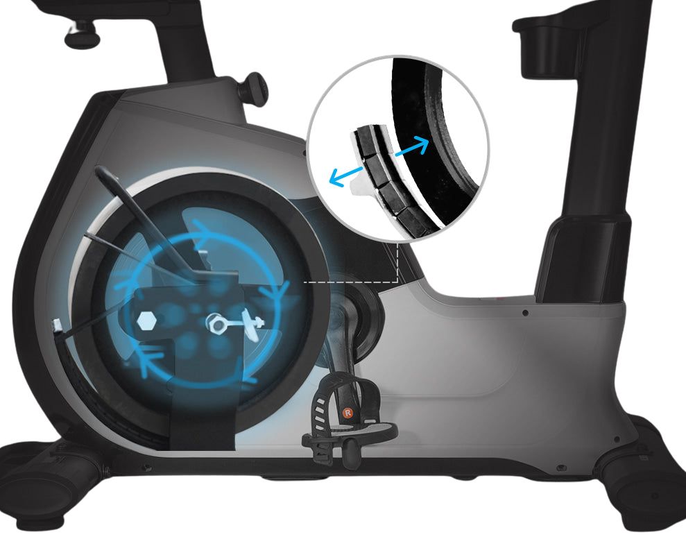 Lifespan Fitness EXC-100 Commercial Exercise Bike console with adjustable resistance, heart rate monitor, and user-friendly display for home or gym workouts.