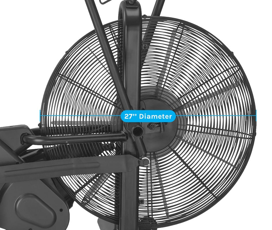 Lifespan Fitness EXC-10H Commercial Air Bike has an extra large 27" fan