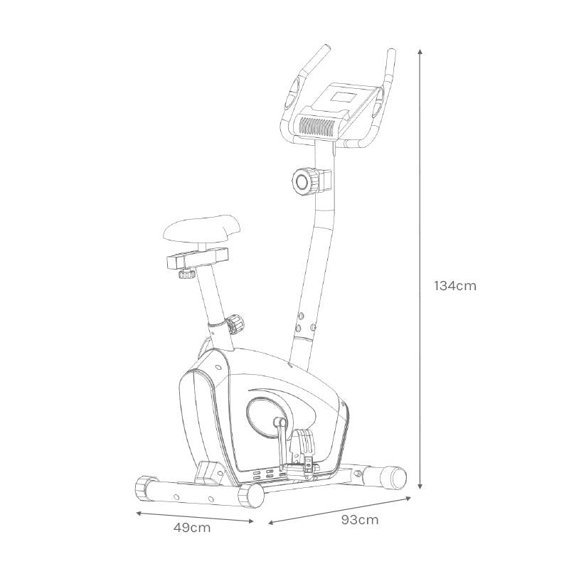 Lifespan Fitness EXER-58 Exercise Bike assembled dimensions