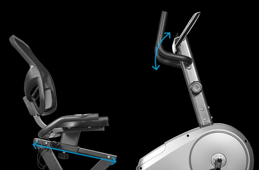 Lifespan Fitness RC-81 Recumbent Bike has adjustable seat and handlebars