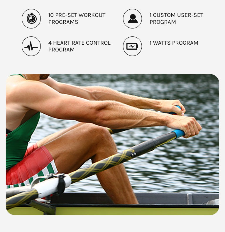 Lifespan Fitness ROWER-801F Air & Magnetic Commercial Rowing Machine