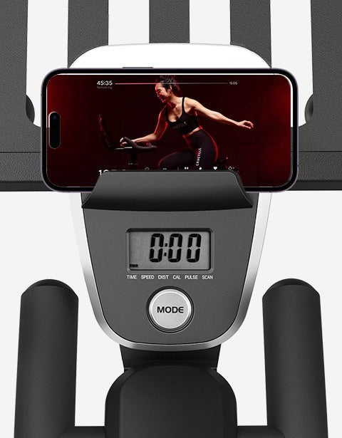 Lifespan Fitness SM-110 Magnetic Spin Bike featuring adjustable seat, magnetic resistance, and sturdy frame for home workouts.