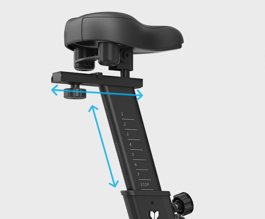 4-way adjustable saddle