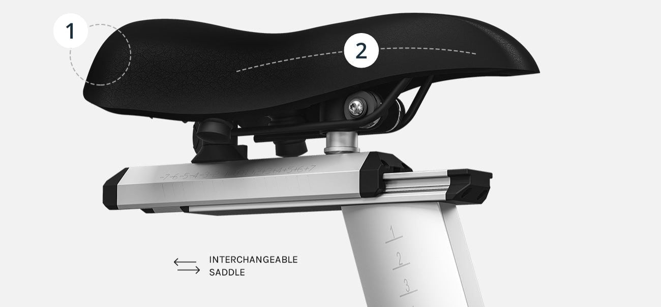 Lifespan Fitness SM900 Spin Bike with interchangeable saddle