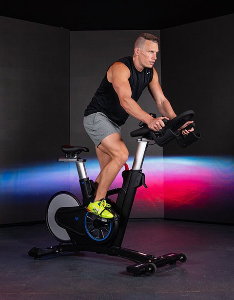 Lifespan Fitness SM900 Commercial Magnetic Spin Bike designed for intense workouts, featuring adjustable resistance, ergonomic seating, and a sturdy build for serious cyclists.