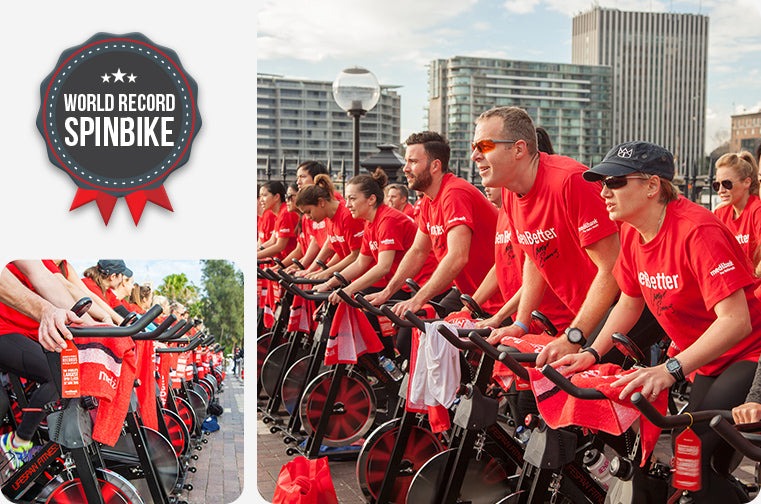 Worlds largest spin class tested