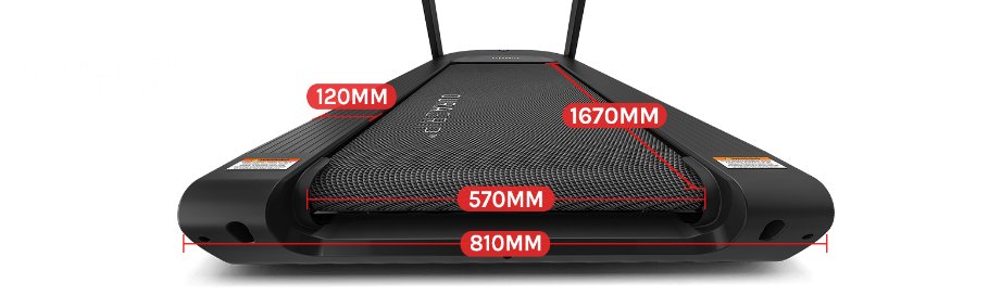 Lifespan Fitness Tempest CR Treadmill with DuraGrip Ultra Running Belt for enhanced safety.