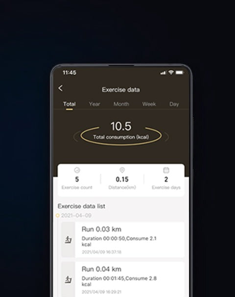 LED display of the Lifespan Fitness V-FOLD Treadmill for tracking workout progress.