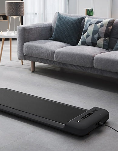 Cushioned walking platform of Lifespan Fitness WalkingPad M2 Treadmill for comfortable and supportive workouts.