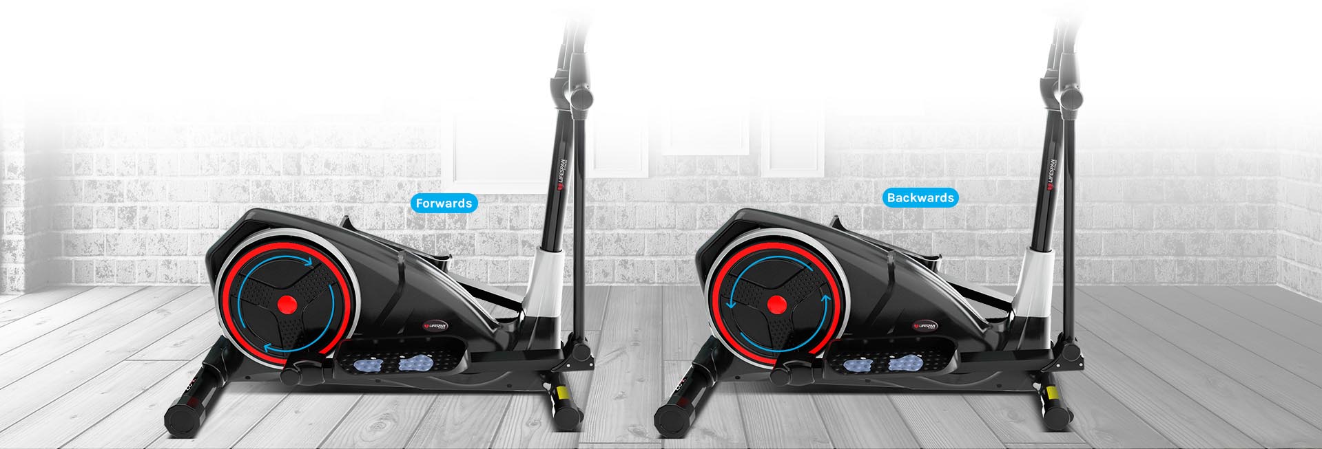 Lifespan Fitness X-22 Cross Trainer reversible motion