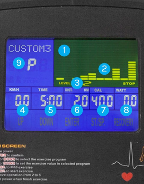 Lifespan Fitness XT-40 workout data
