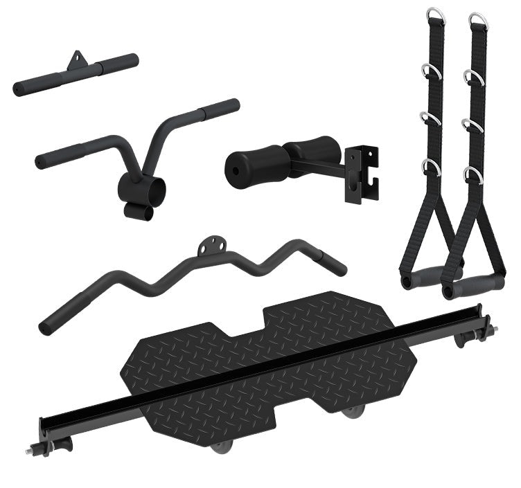 LSG GRK200 10-in-1 Home Gym Station, Power Rack, Smith Machine and Cable Crossover + 90kg Olympic Barbell Weight Plate Set