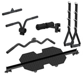LSG GRK200 10-in-1 Home Gym Station, Power Rack, Smith Machine and Cable Crossover + 90kg Olympic Barbell Weight Plate Set