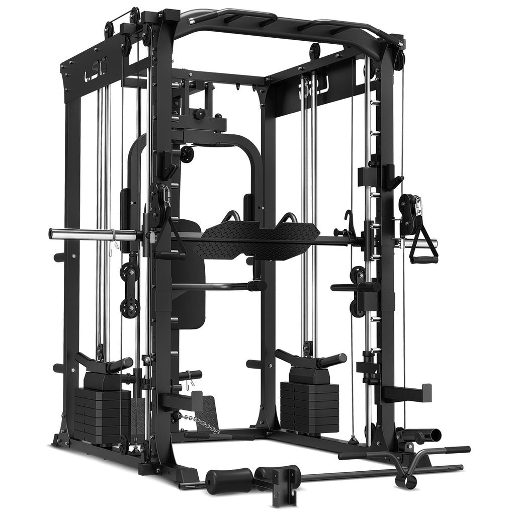 LSG GRK200 10-in-1 Home Gym Station, Power Rack, Smith Machine and Cab ...
