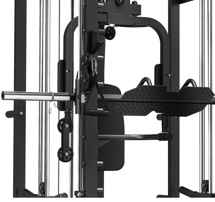 LSG GRK200 10-in-1 Home Gym Station, Power Rack, Smith Machine and Cable Crossover + 90kg Standard Weight Plate Set