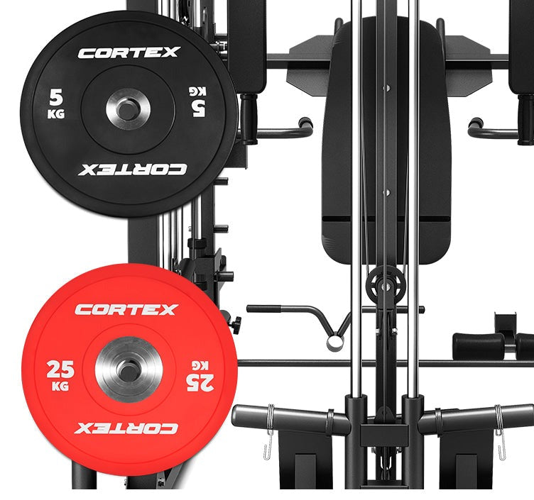 LSG GRK200 10-in-1 Home Gym Station, Power Rack, Smith Machine and Cable Crossover + 90kg Standard Weight Plate Set