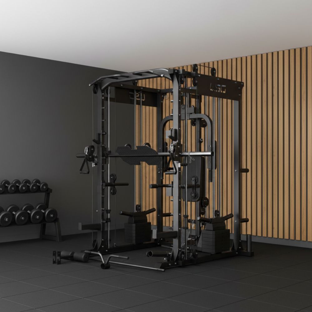 LSG GRK200 10-in-1 Home Gym Station, Power Rack, Smith Machine and Cable Crossover