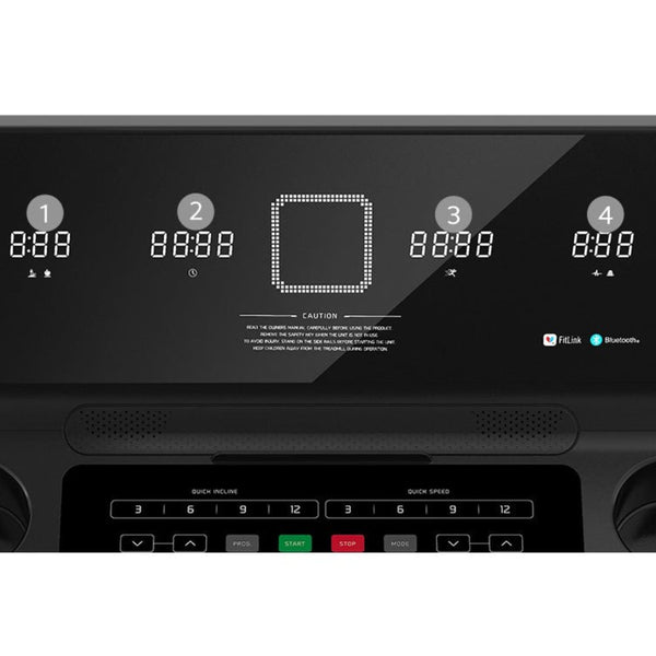 LSG Vulcan M2 treadmill with advanced display and safety key, ideal for home workouts