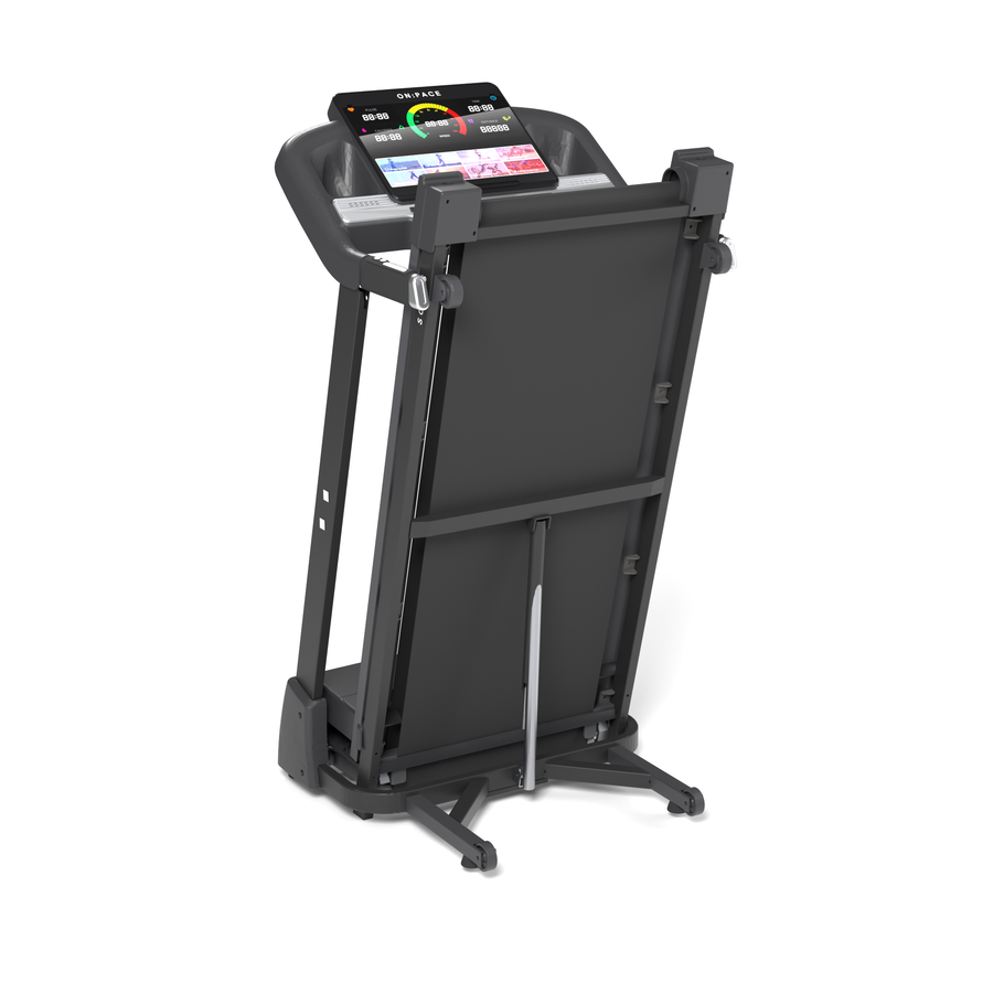 The SOYO 5 folded upright, seen from the front left