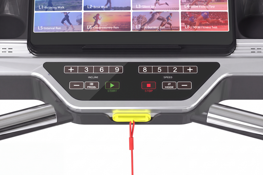 The SOYO 5 display and keypad, seen straight on