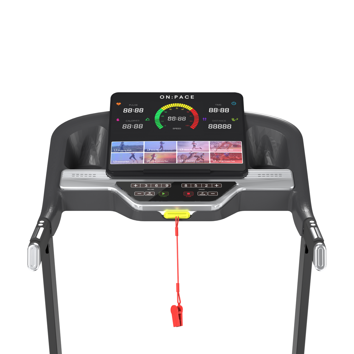 The SOYO 5 console and handrail controls