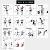 CORTEX SM-25 6-In-1 Power Rack with Smith & Cable Machine Ultimate Package (Set F) with Olympic Bumper Plate + Barbell Set
