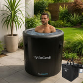 Regen8 PolarBarrel 340L Cold Plunge Ice Bath with T1 Chiller Unit (280W, 3°C)