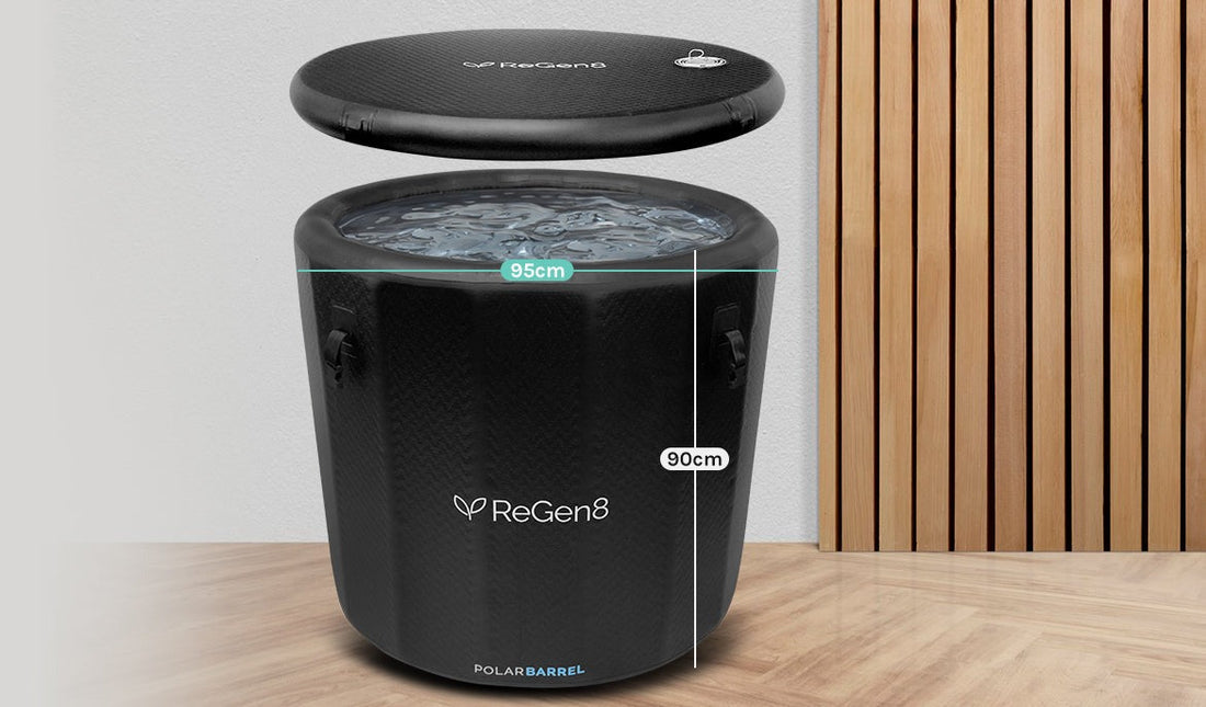 Regen8 PolarBarrel 340L Cold Plunge Ice Bath with T2 Ultra-Fast Chiller Unit (510W, 2°C)