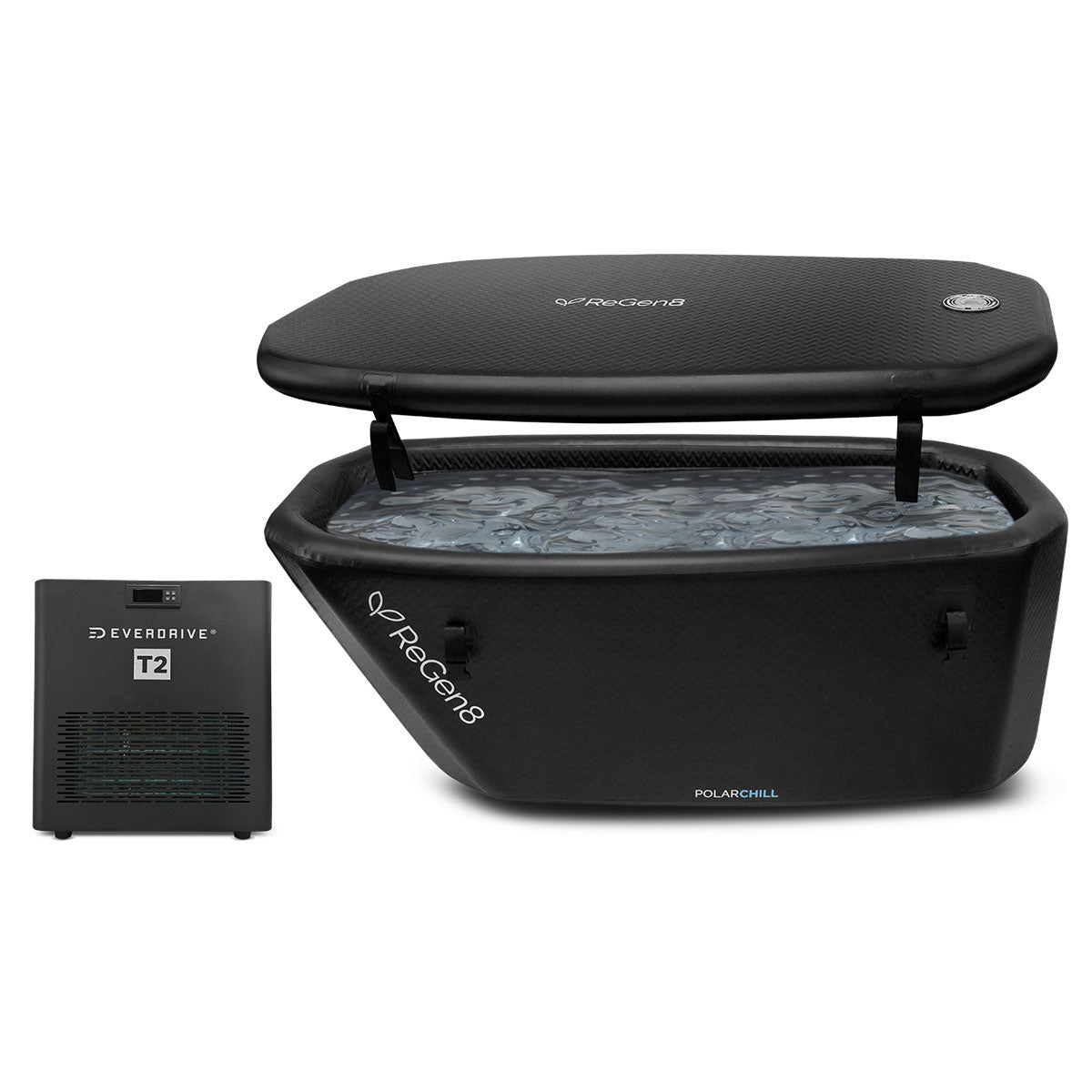 Regen8 PolarChill 470L Cold Plunge Ice Bath with T2 Ultra-Fast Chiller Unit (510W, 2°C)
