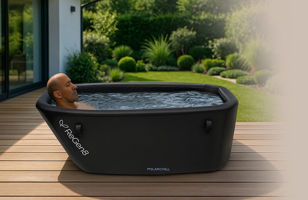 Regen8 PolarChill 470L Cold Plunge Ice Bath with T2 Ultra-Fast Chiller Unit (510W, 2°C)