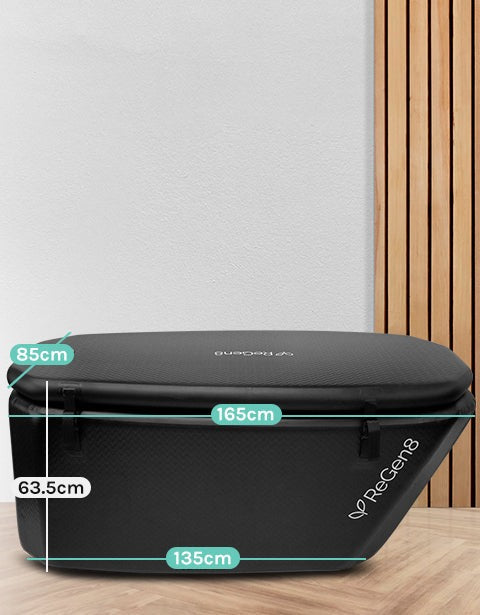 Regen8 PolarChill 470L Cold Plunge Ice Bath with T2 Ultra-Fast Chiller Unit (510W, 2°C)