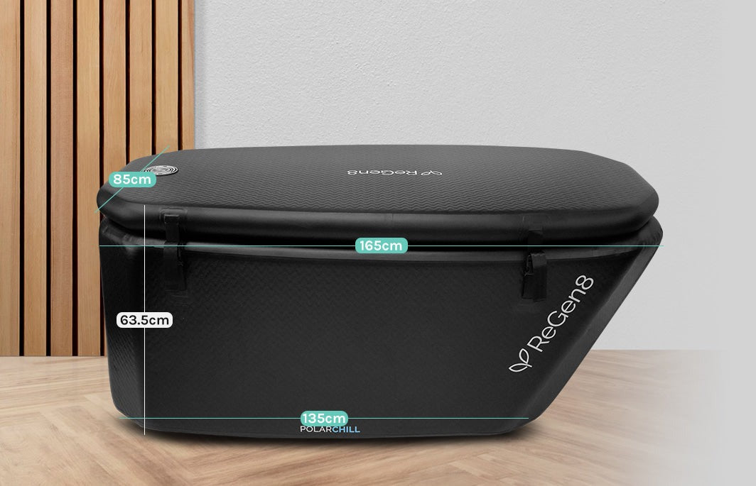 Regen8 PolarChill 470L Cold Plunge Ice Bath with T2 Ultra-Fast Chiller Unit (510W, 2°C)