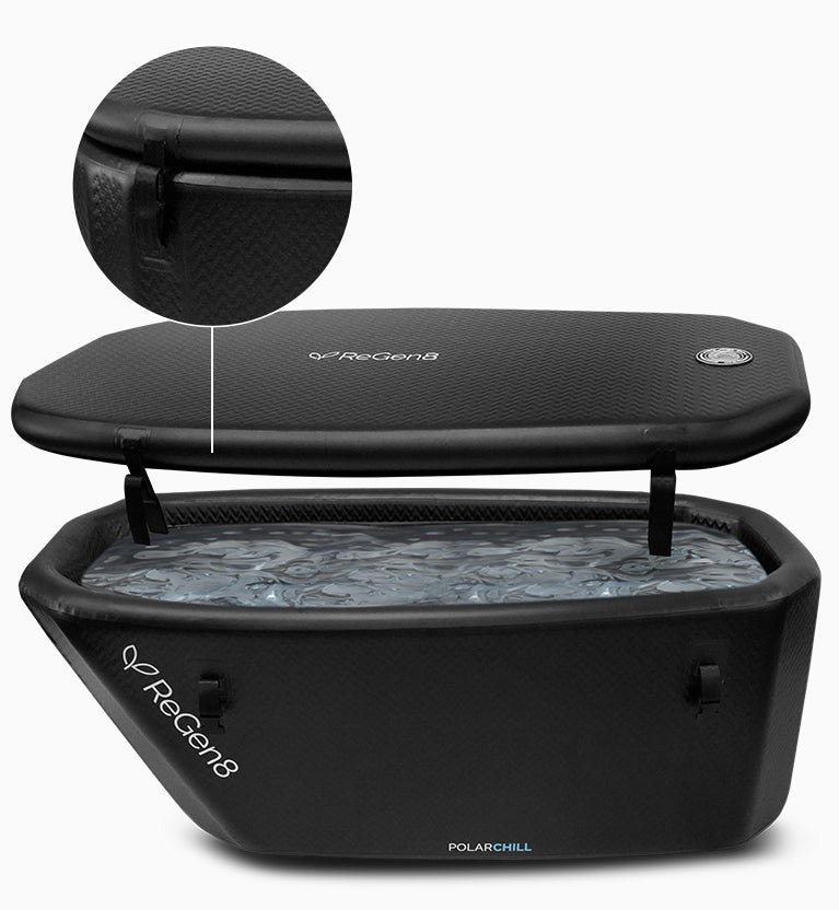 Regen8 PolarChill 470L Cold Plunge Ice Bath with T2 Ultra-Fast Chiller Unit (510W, 2°C)