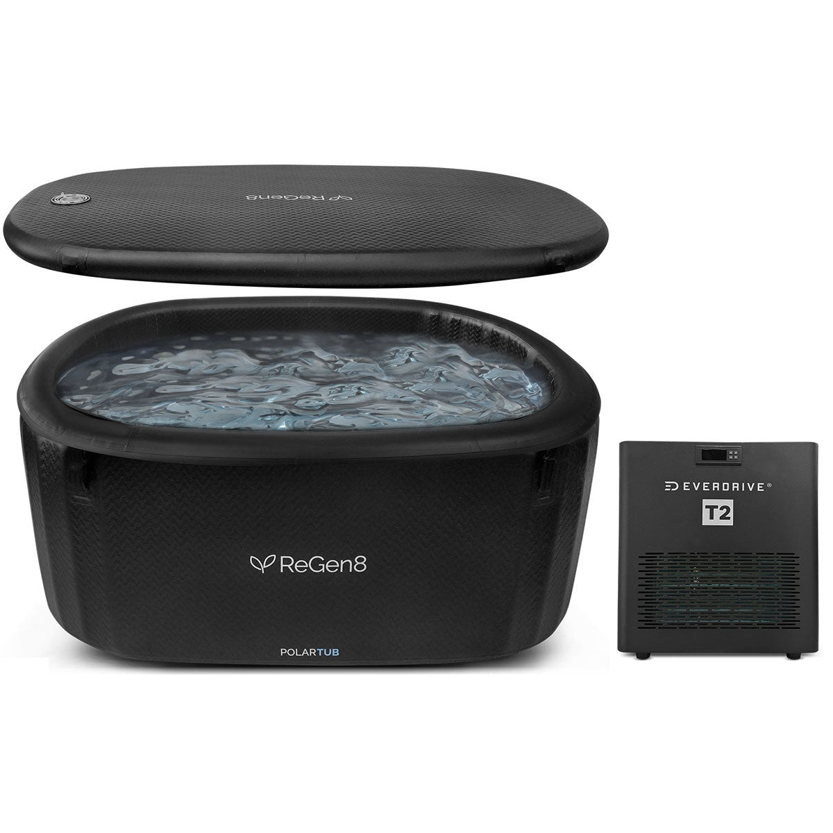 Regen8 PolarTub 505L Cold Plunge Ice Bath with T2 Ultra-Fast Chiller Unit (510W, 2°C)