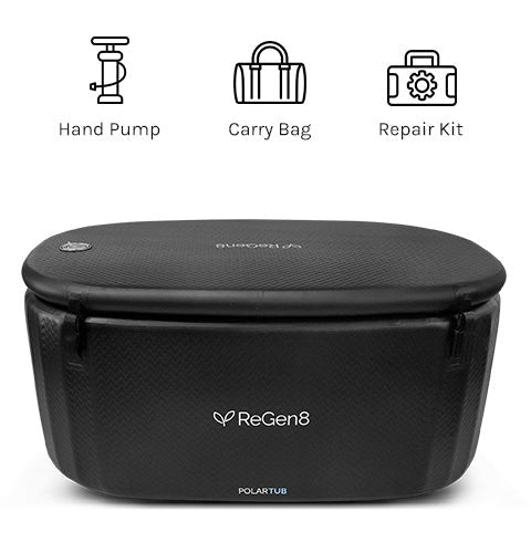 Regen8 PolarTub 505L Cold Plunge Ice Bath with T2 Ultra-Fast Chiller Unit (510W, 2°C)