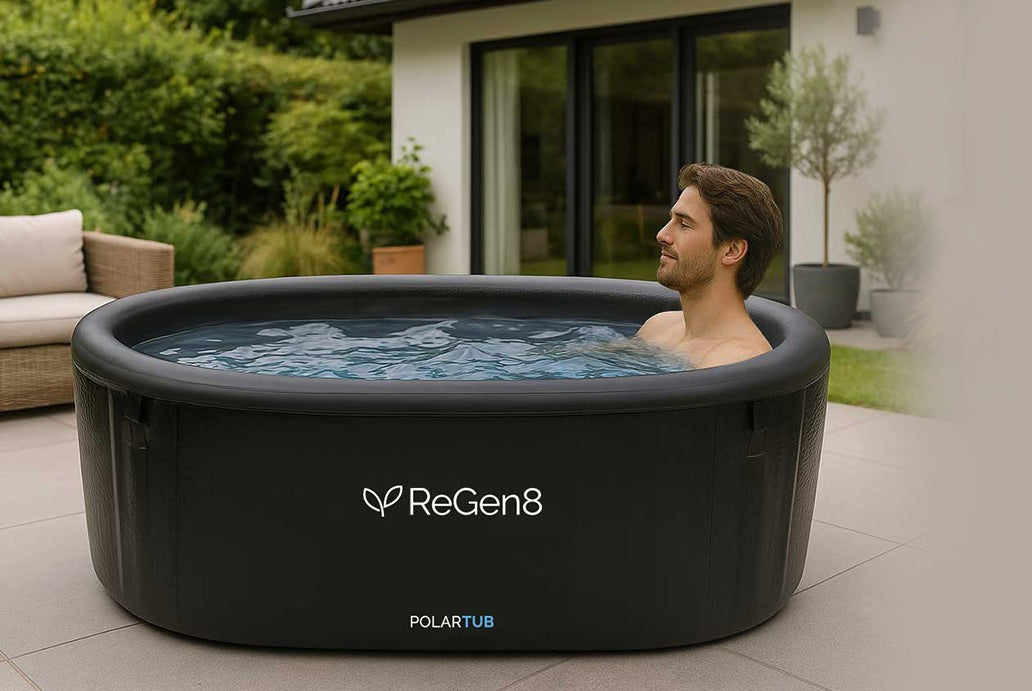 Regen8 PolarTub 505L Cold Plunge Ice Bath with T2 Ultra-Fast Chiller Unit (510W, 2°C)